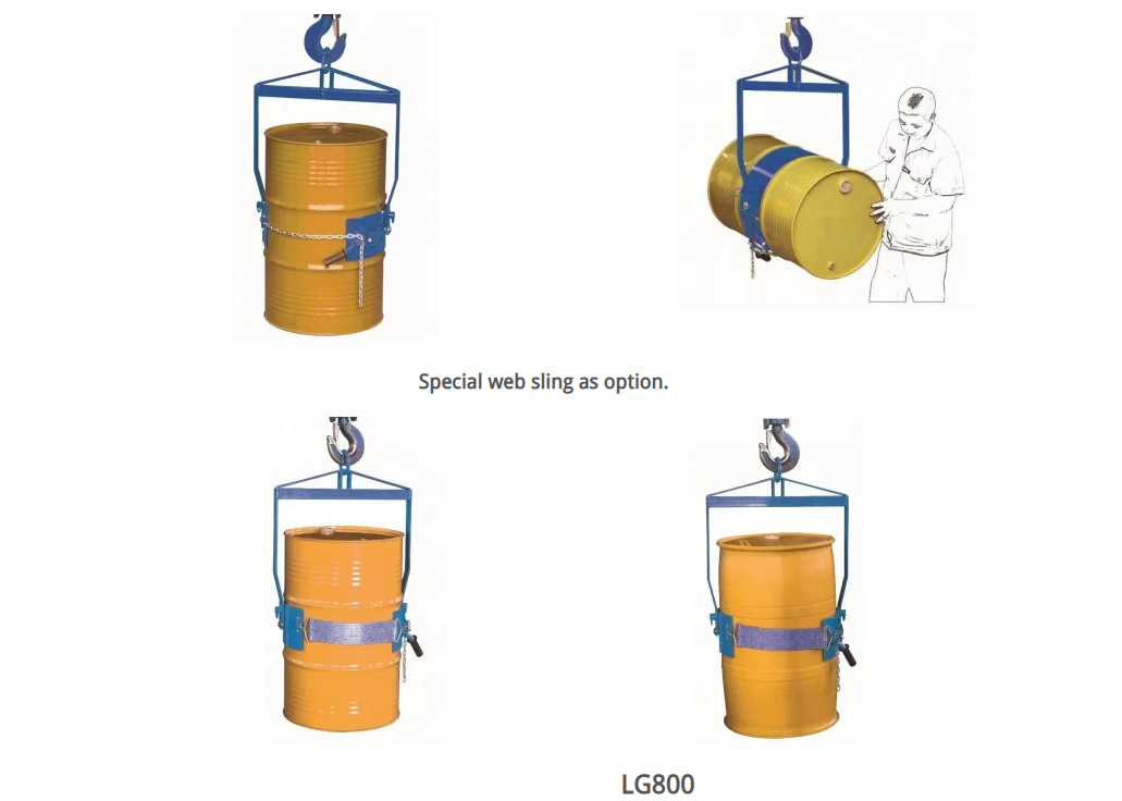 LM800N / LG800 Vertical drum lifters
